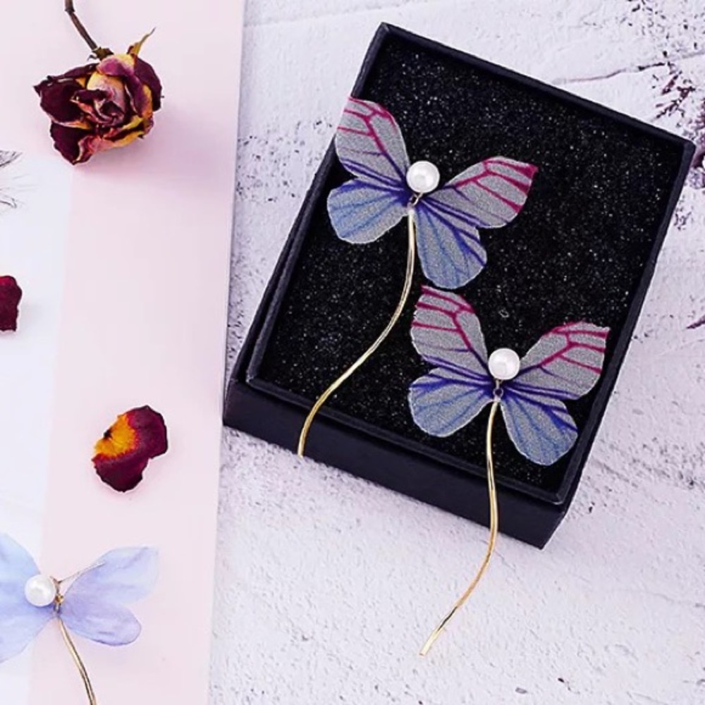 instagram famous fairy tale Butterfly earrings